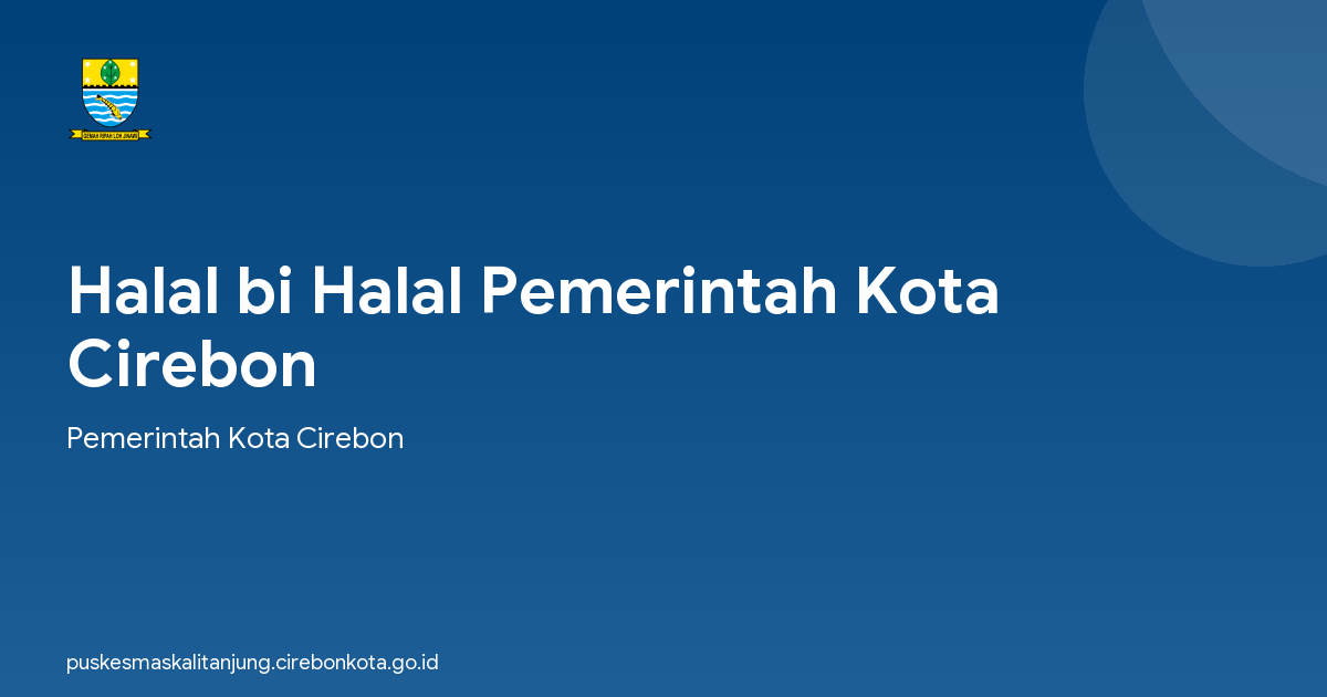 Halal bi Halal Pemerintah Kota Cirebon