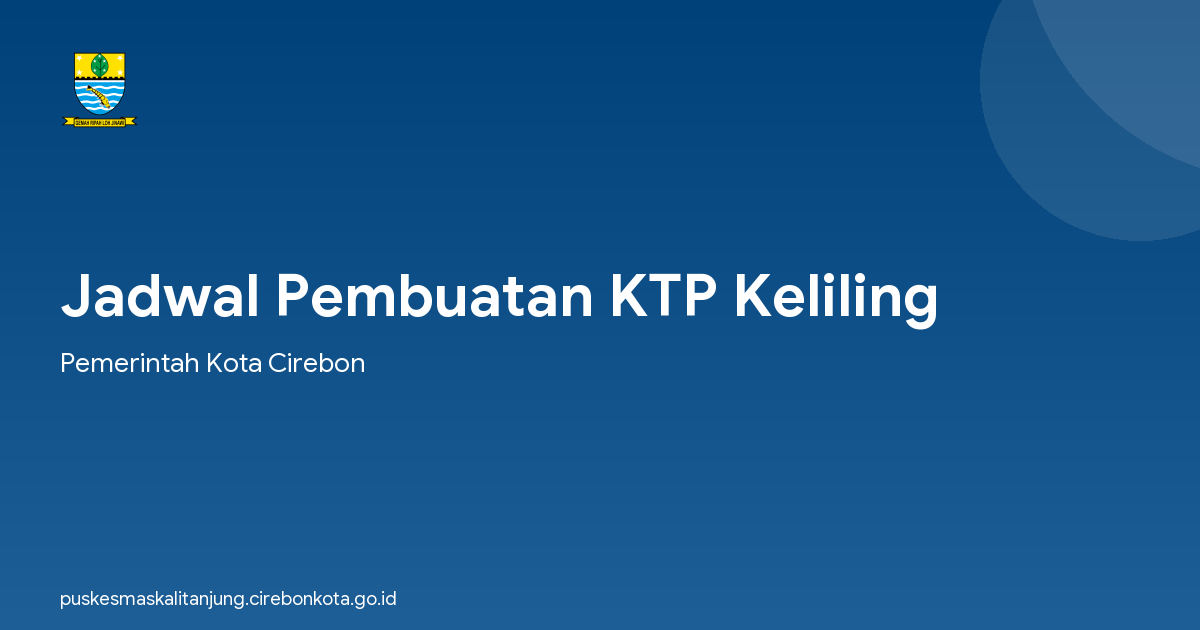 Jadwal Pembuatan KTP Keliling