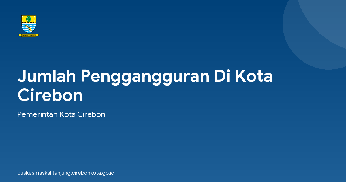 Jumlah Penggangguran Di Kota Cirebon