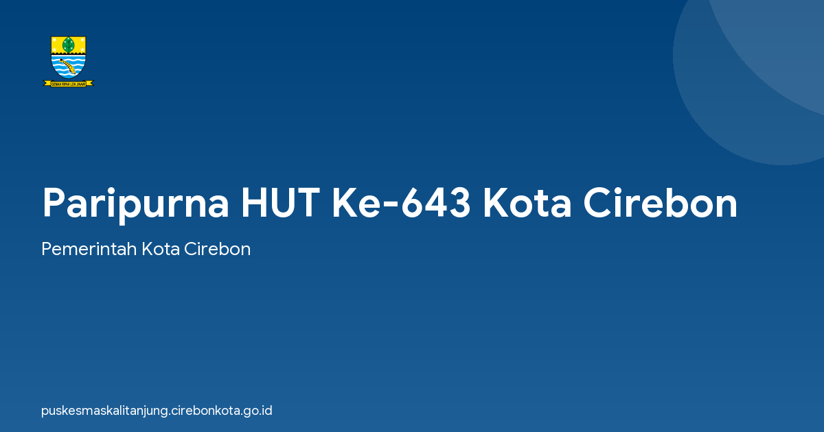 Paripurna HUT Ke-643 Kota Cirebon