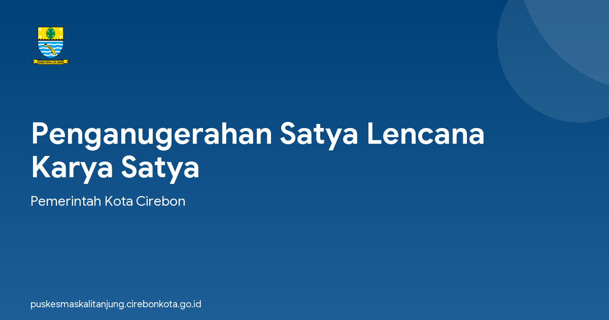 Penganugerahan Satya Lencana Karya Satya
