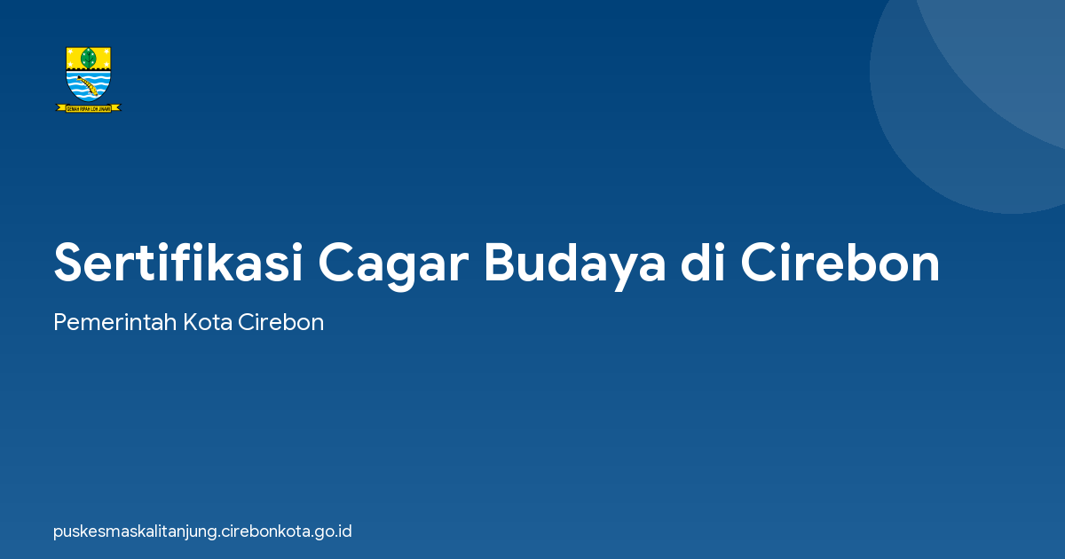 Sertifikasi Cagar Budaya di Cirebon