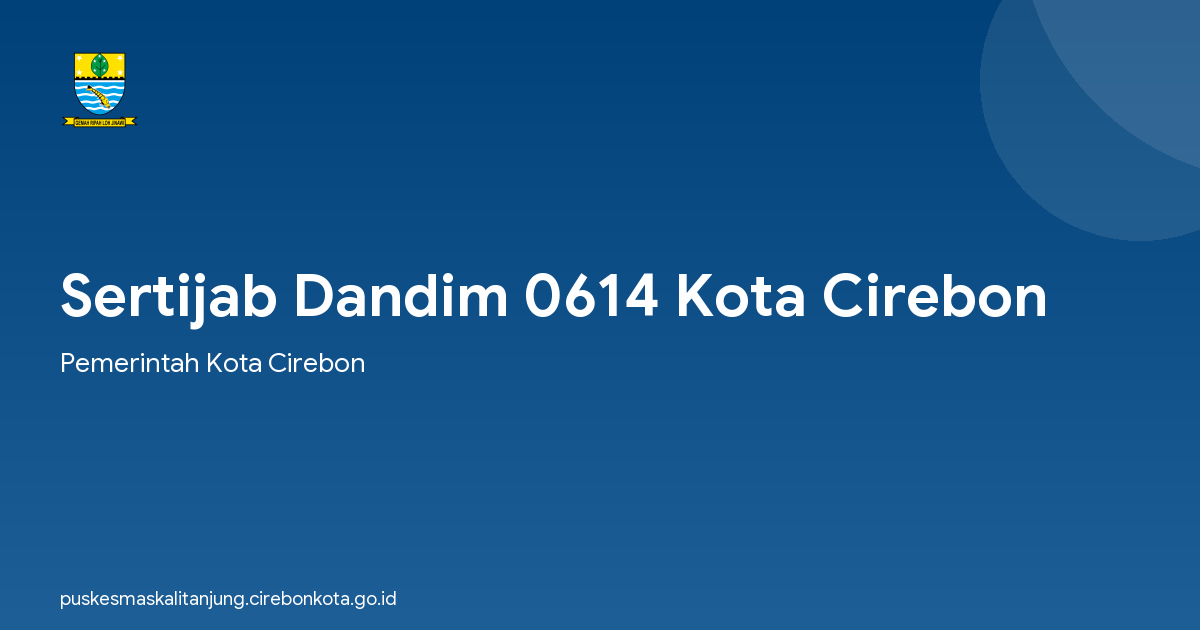 Sertijab Dandim 0614 Kota Cirebon