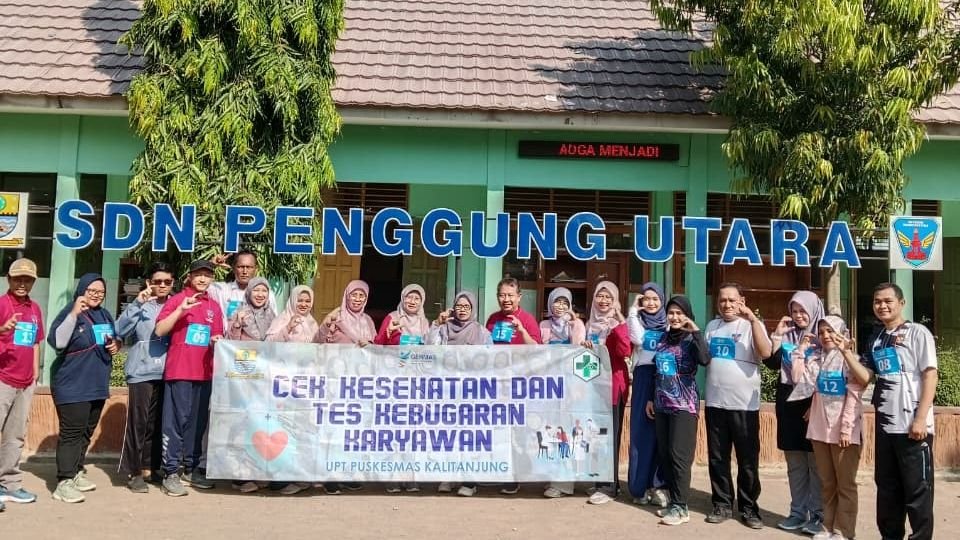 Tes Kebugaran Karyawan di SDN Penggung Utara  Kelurahan Harjamukti