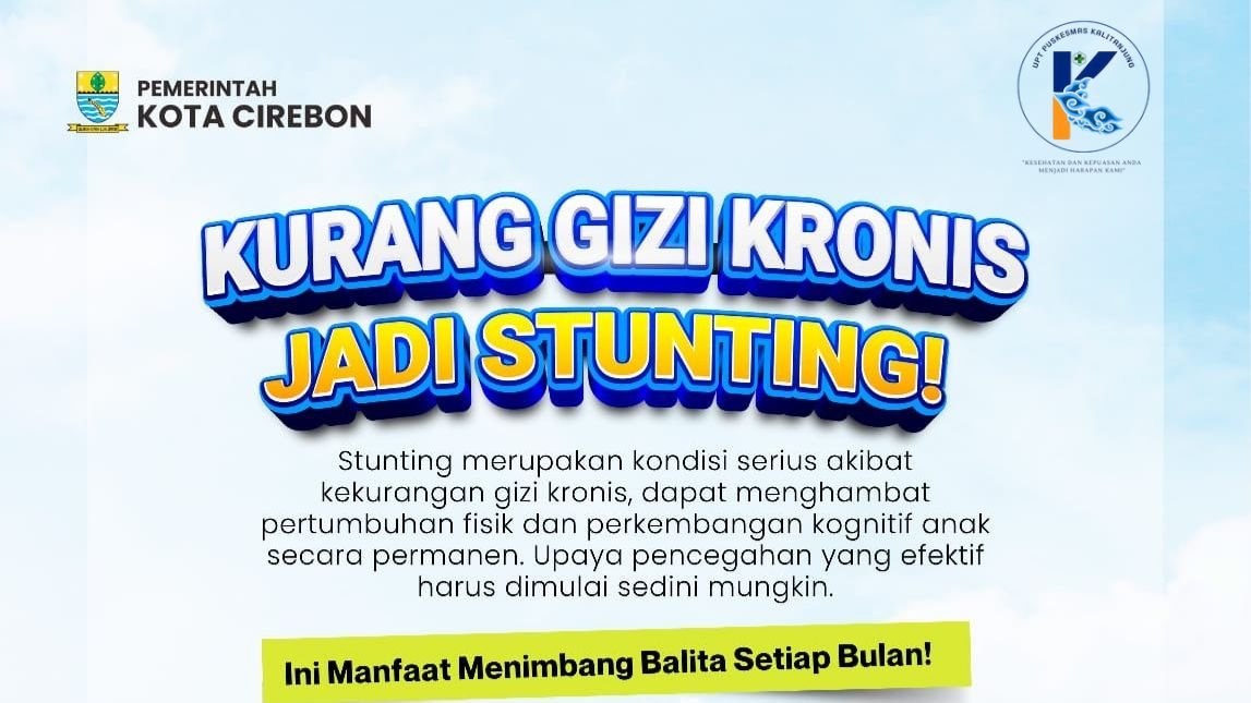 Kurang Gizi Kronis Bisa Menyebabkan Stunting
