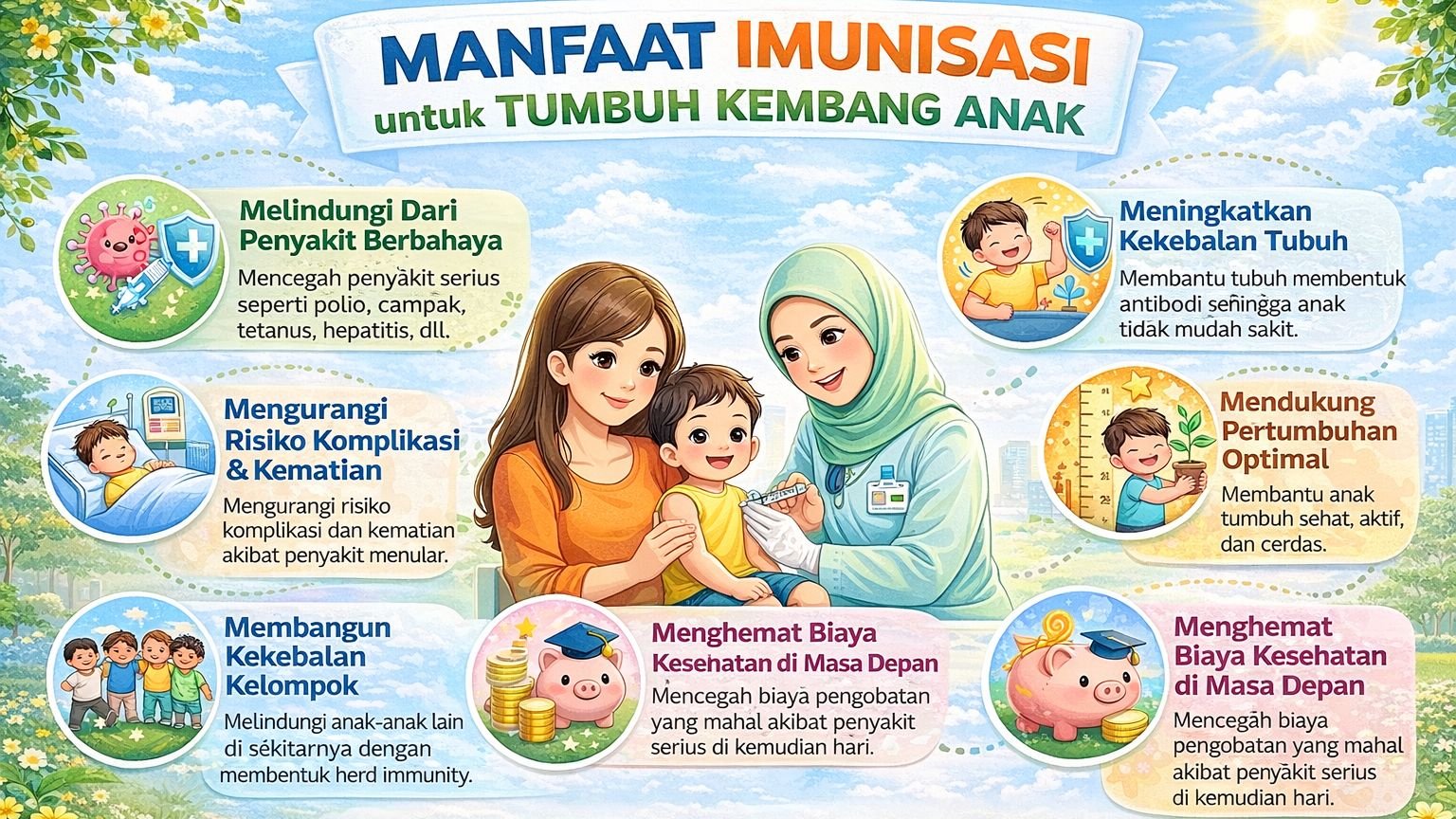 MANFAAT IMUNISASI UNTUK TUMBUH KEMBANG ANAK