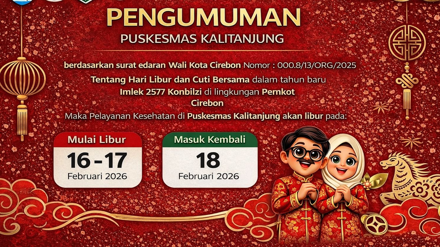Pengumuman Libur Tahun Baru Imlek 2026