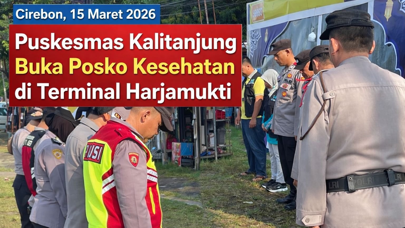 Petugas Puskesmas Kalitanjung Laksanakan Jaga Posko Kesehatan di Terminal Harjamukti