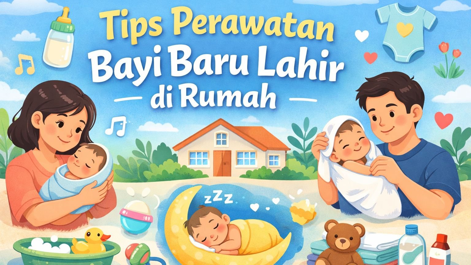 Tips Perawatan Bayi Baru Lahir di Rumah