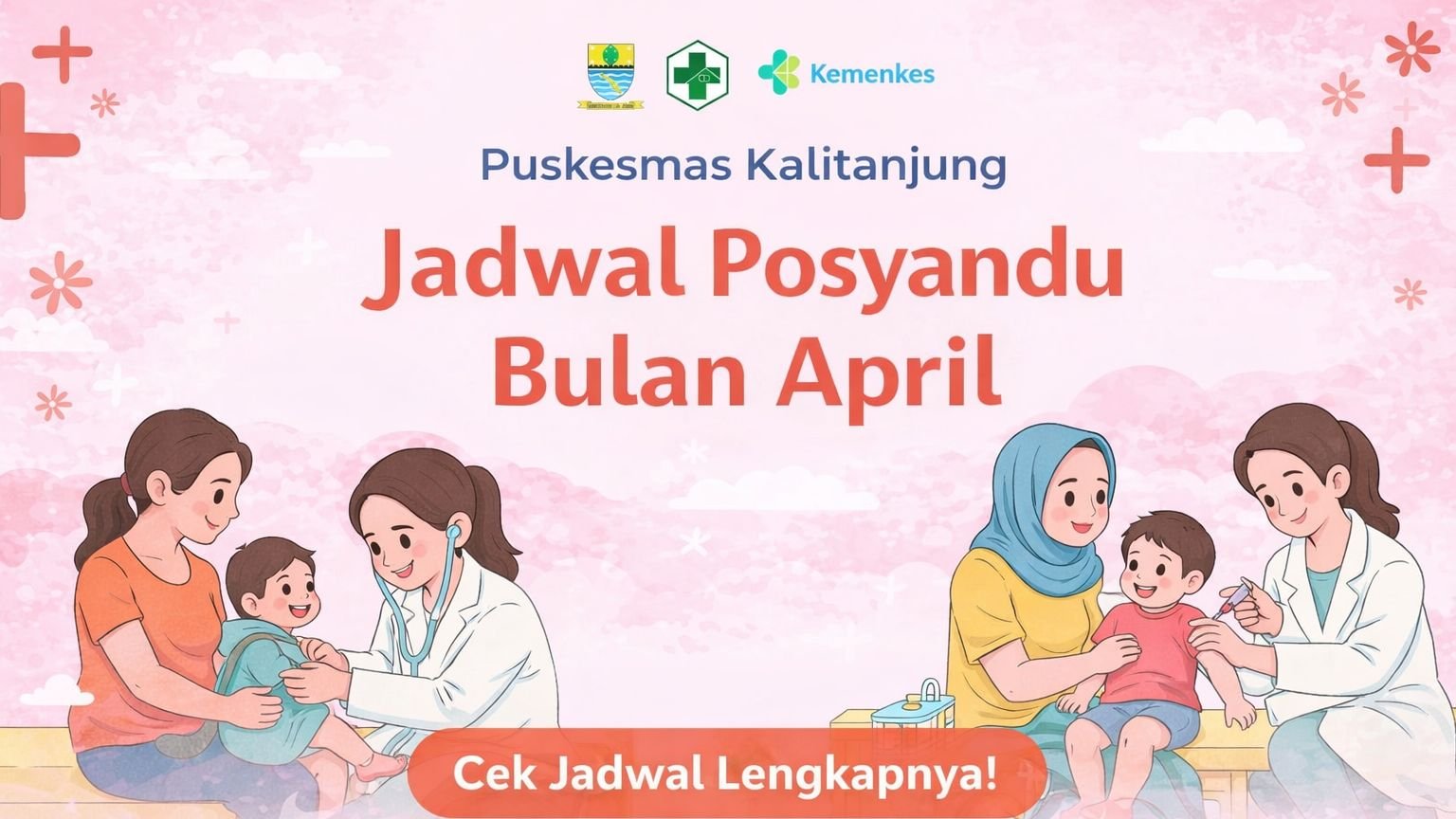 Jadwal Posyandu Puskesmas Kalitanjung Bulan April 2026