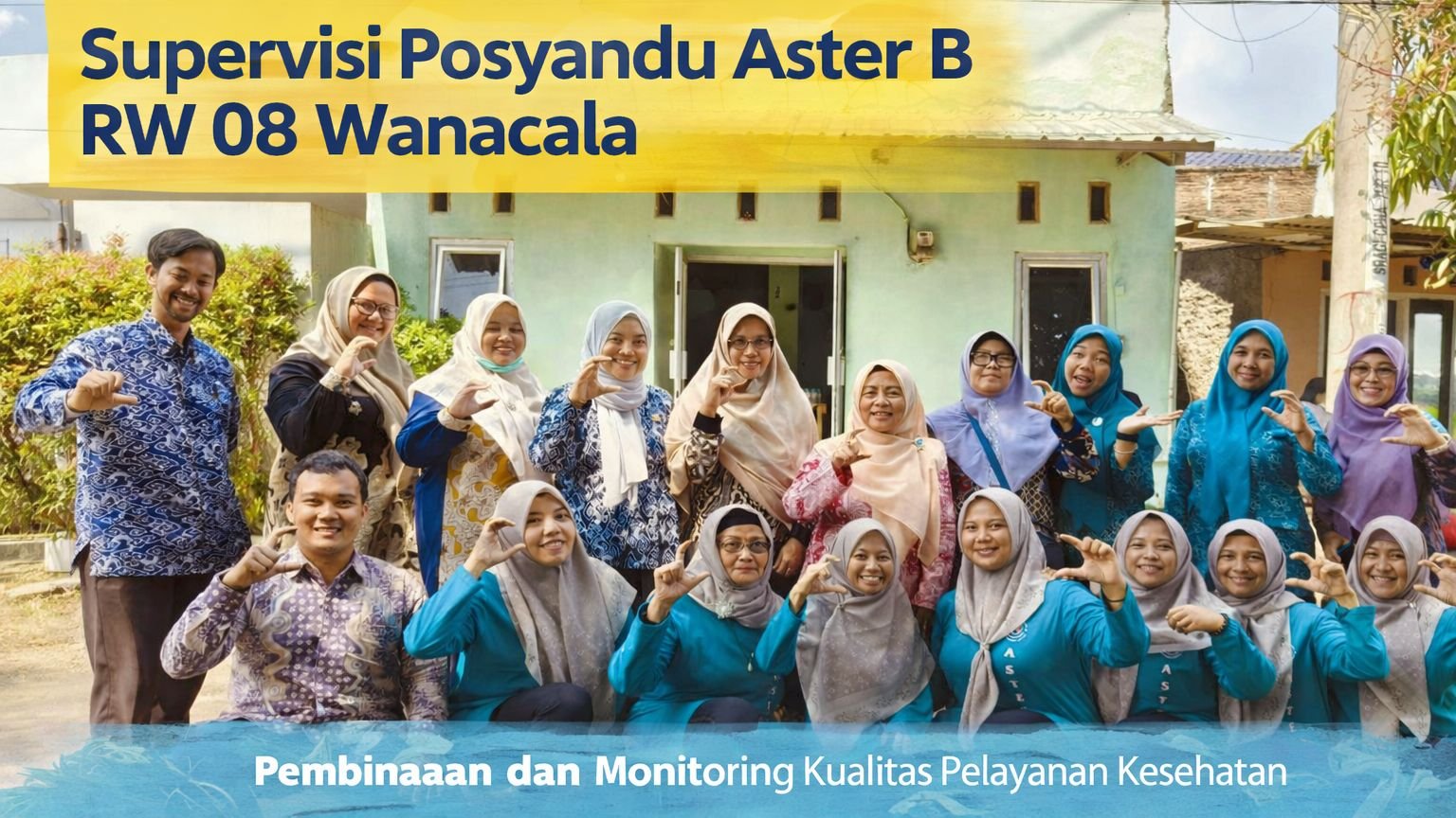 Supervisi Posyandu Aster B RW 08 Wanacala