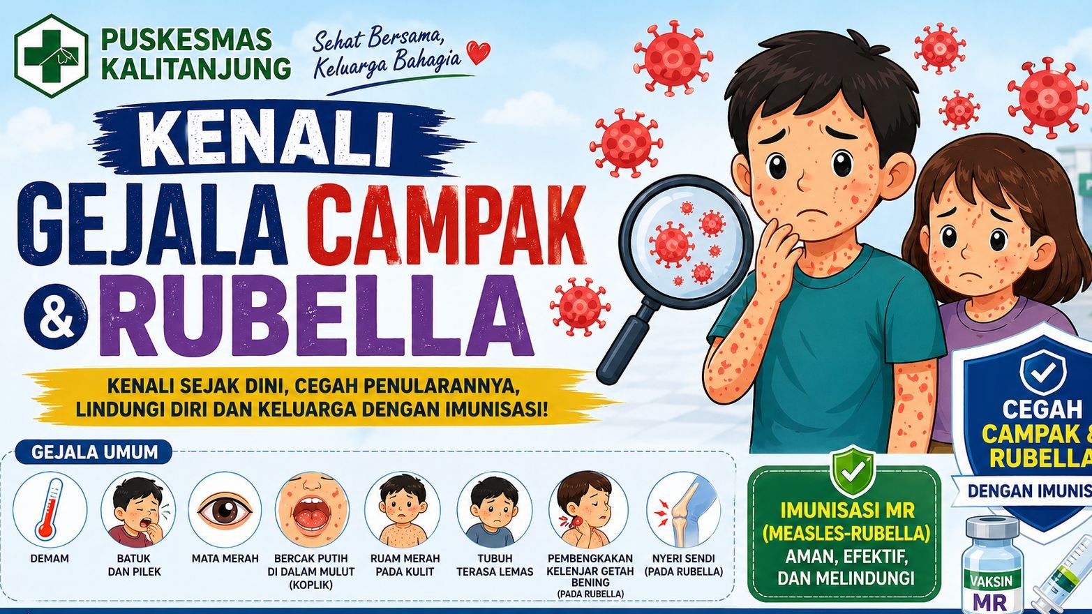 Kenali Gejala Campak dan Rubella
