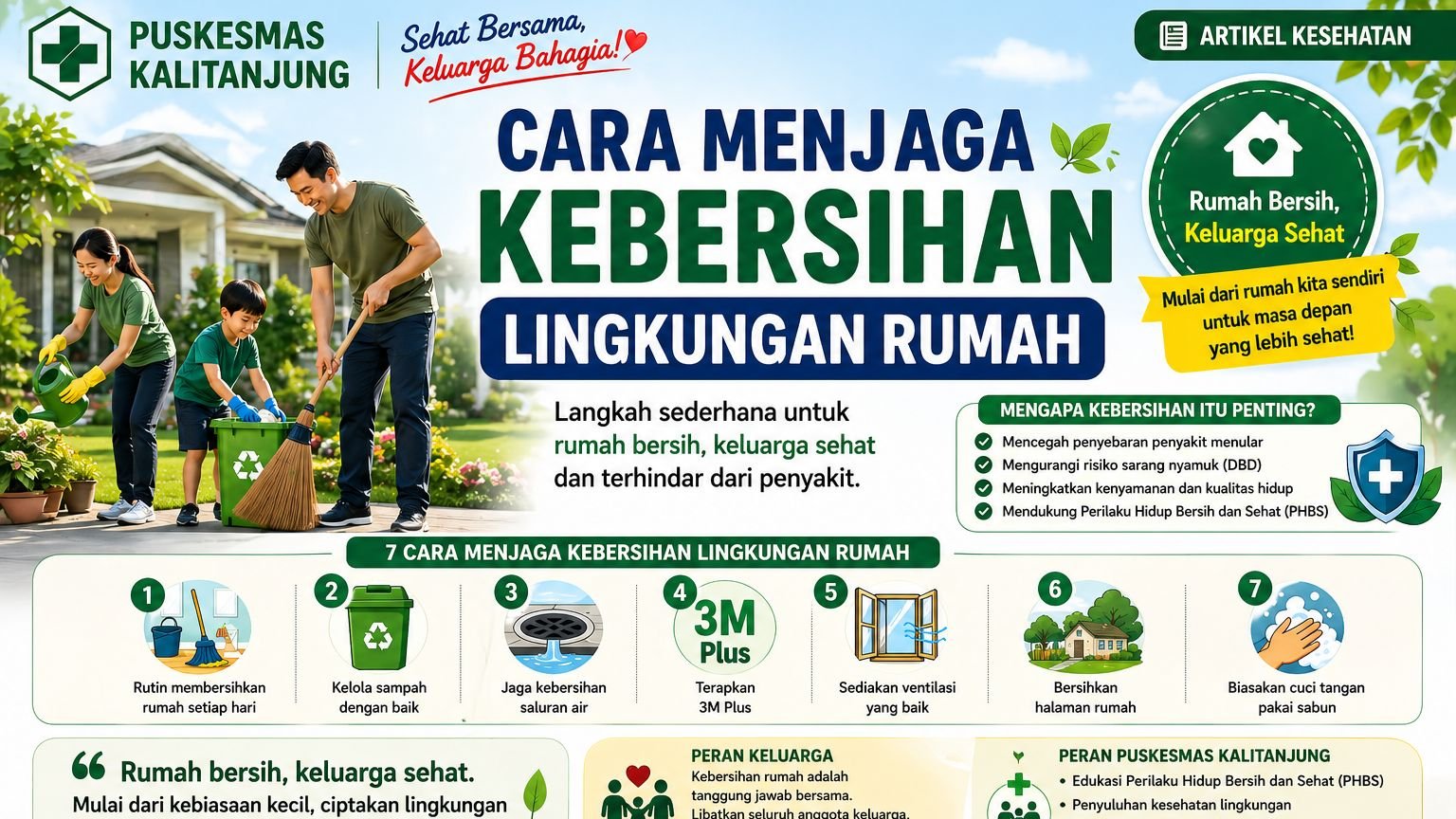 Cara Menjaga Kebersihan Lingkungan Rumah