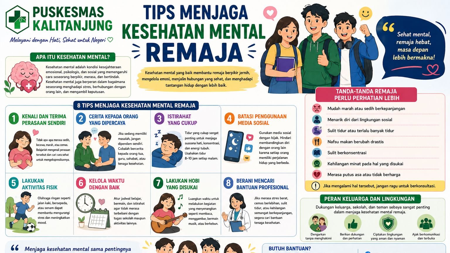 Tips Menjaga Kesehatan Mental Remaja
