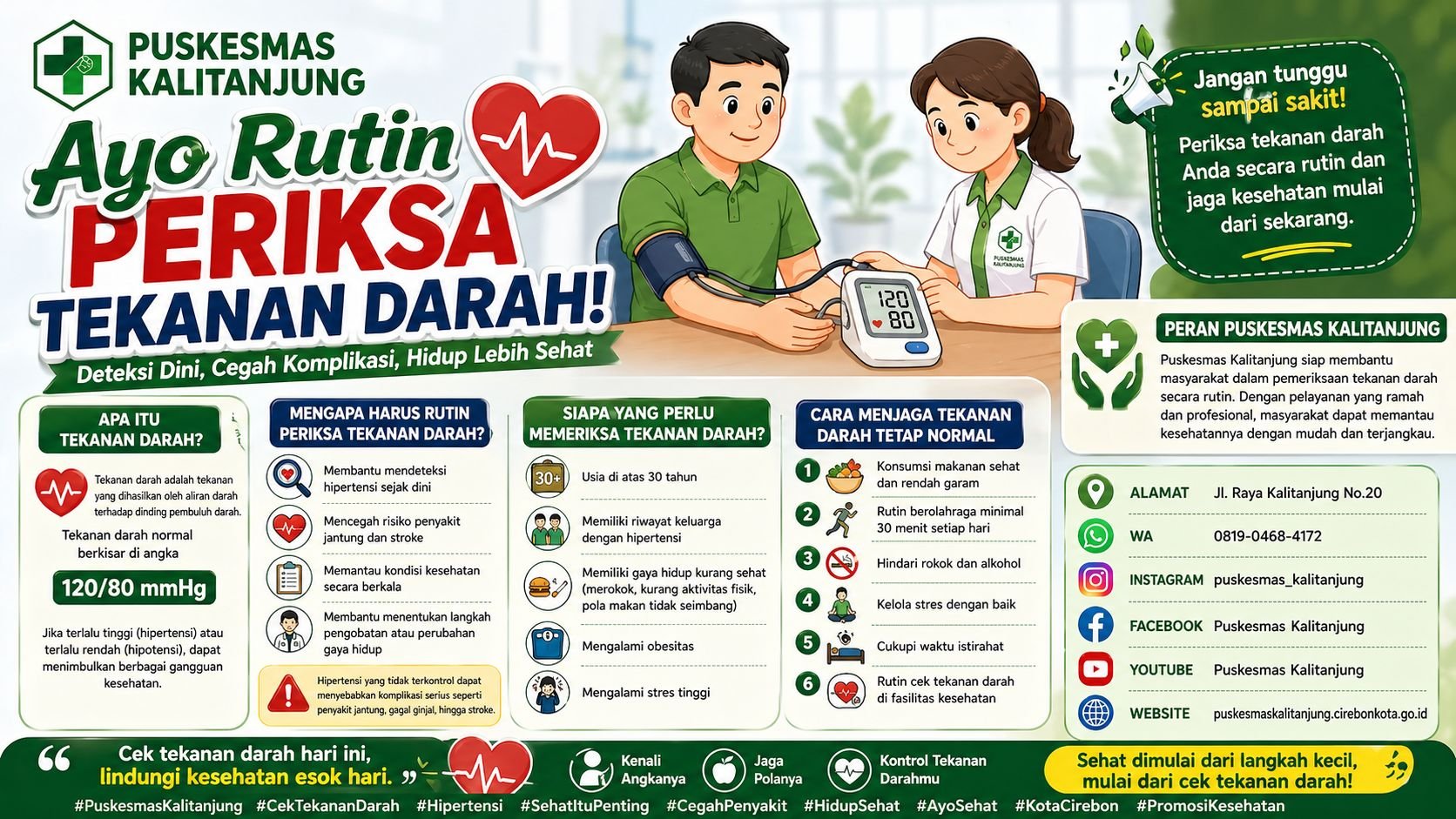 Ayo Rutin Periksa Tekanan Darah