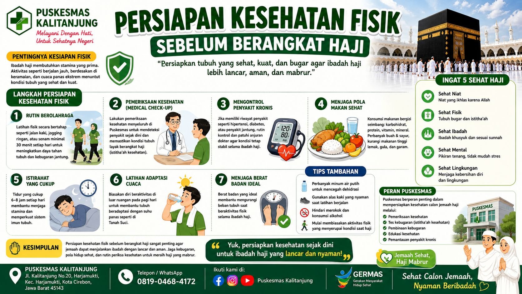 Persiapan Kesehatan Fisik Sebelum Berangkat Haji