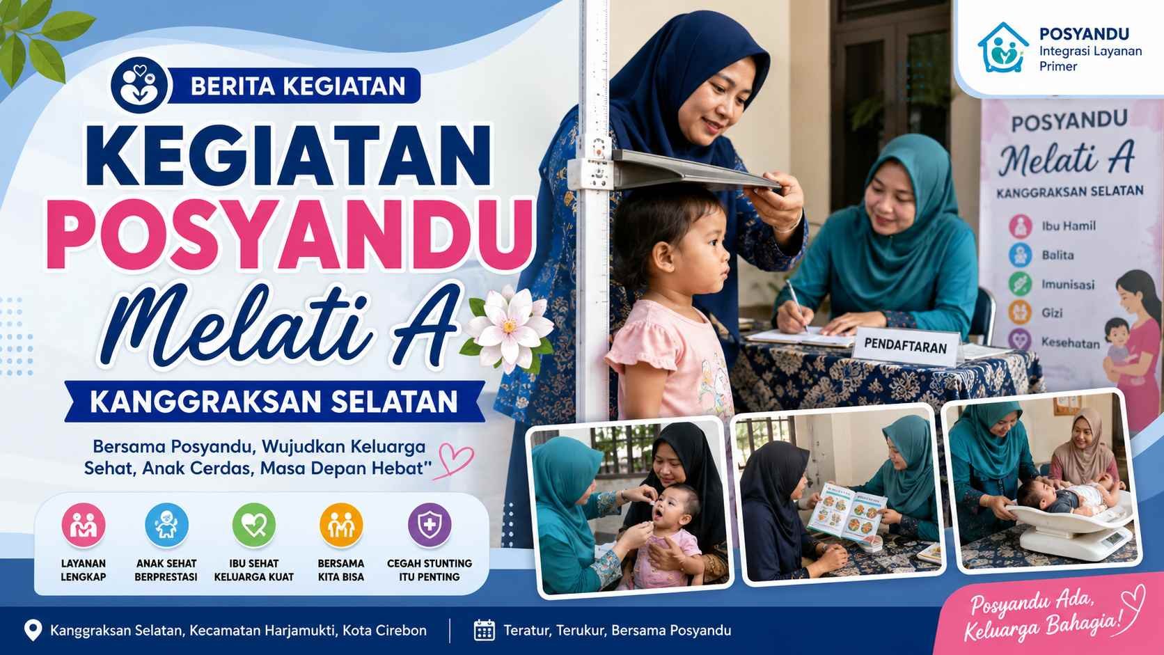 Kegiatan Posyandu Melati A Kanggraksan Selatan