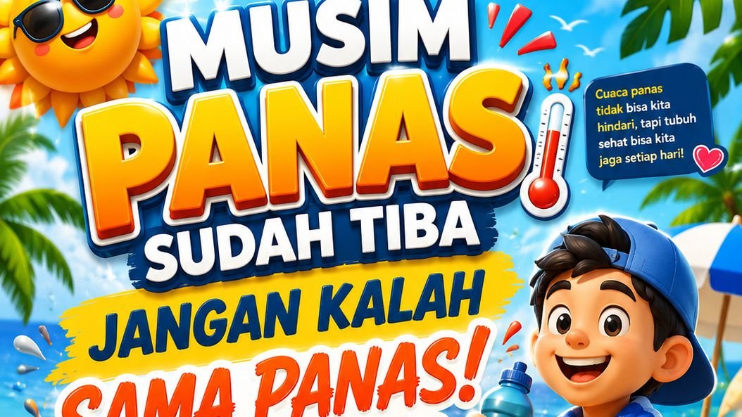 Musim Panas Sudah Tiba, Jangan Kalah Sama Panas! Yuk Jaga Kesehatan Tubuh