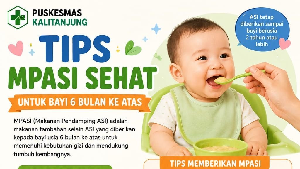 Tips MPASI Sehat untuk Bayi Usia 6 Bulan ke Atas