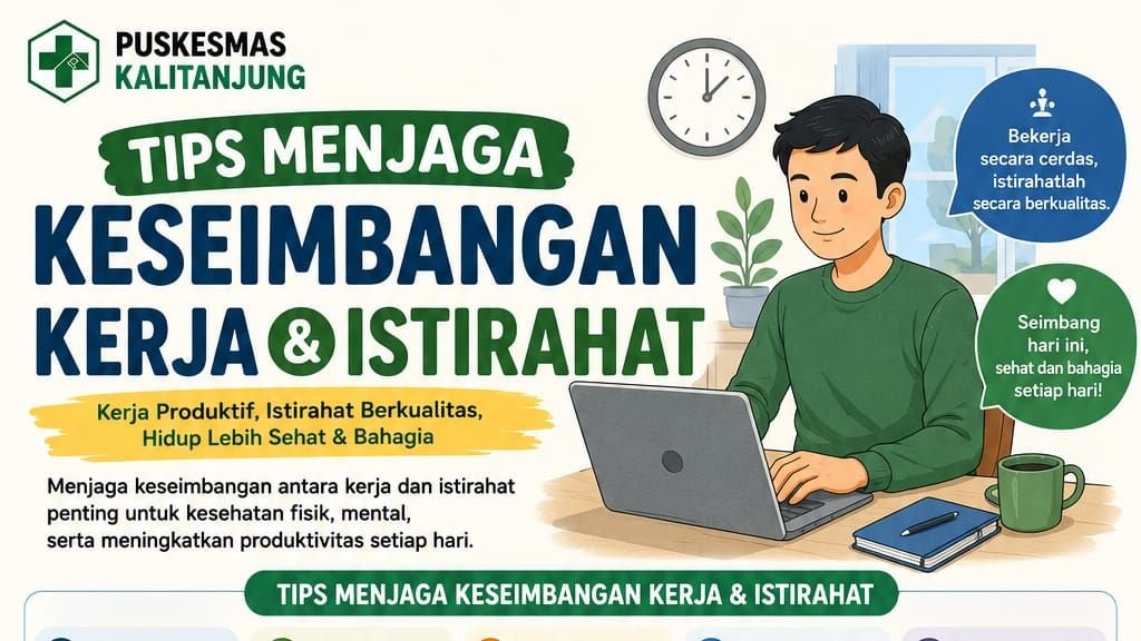 Tips Menjaga Keseimbangan Kerja dan Istirahat untuk Hidup Lebih Sehat dan Produktif
