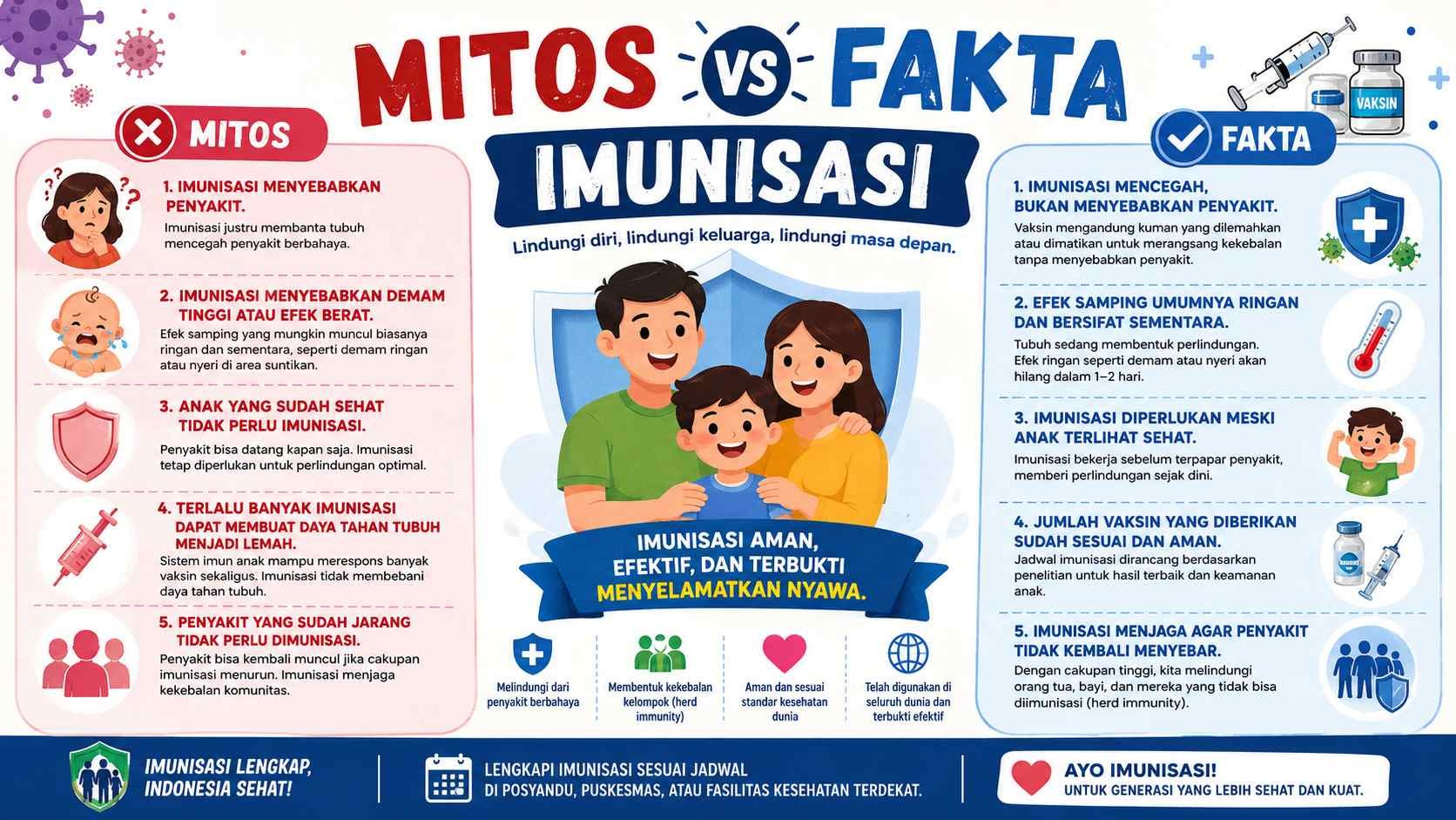 Mitos vs Fakta Imunisasi: Jangan Sampai Salah Informasi