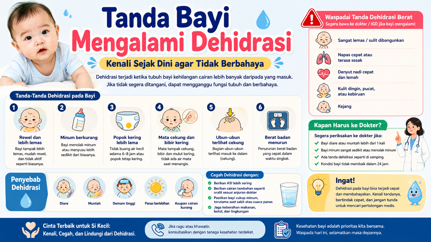 Tanda Bayi Mengalami Dehidrasi, Kenali Sejak Dini agar Tidak Berbahaya