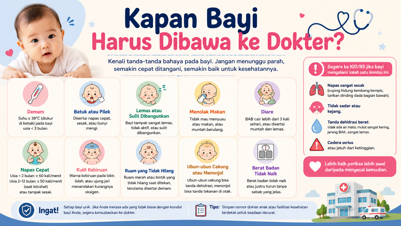 Kapan Bayi Harus Dibawa ke Dokter, Kenali Tanda-Tanda Bahaya Sejak Dini