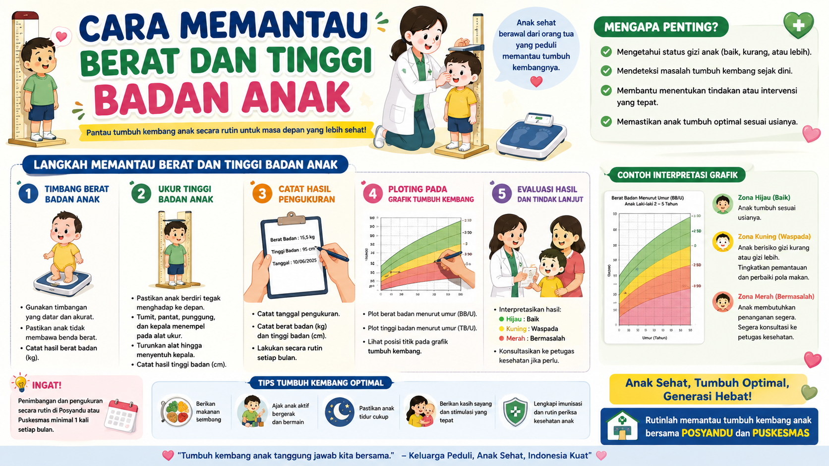 Cara Memantau Berat dan Tinggi Badan Anak untuk Mendukung Tumbuh Kembang Optimal