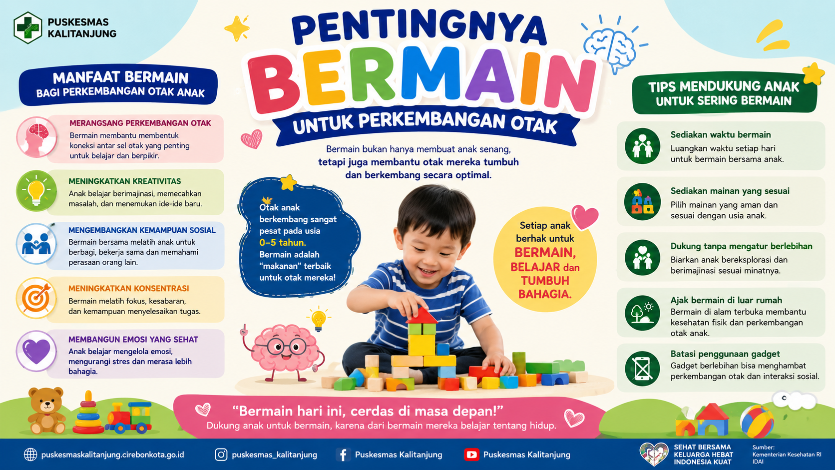 Pentingnya Bermain untuk Perkembangan Otak Anak