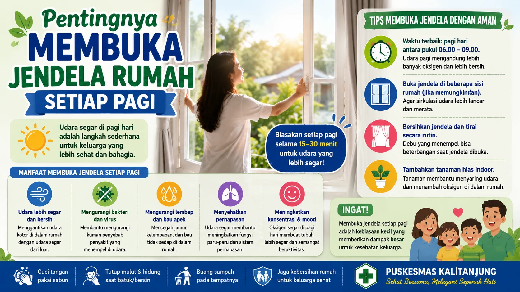 Pentingnya Membuka Jendela Rumah Setiap Pagi