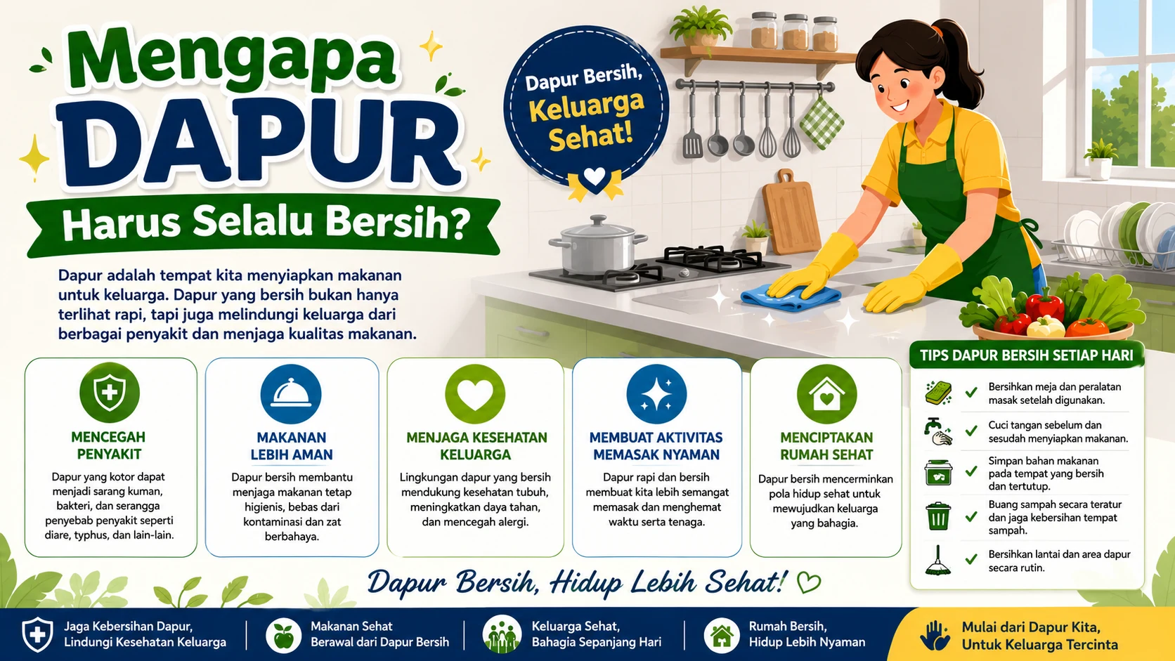 Mengapa Dapur Harus Selalu Bersih