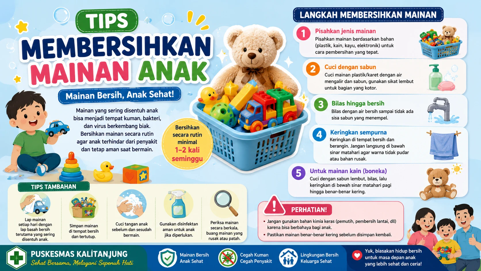 Tips Membersihkan Mainan Anak agar Tetap Bersih dan Aman Digunakan