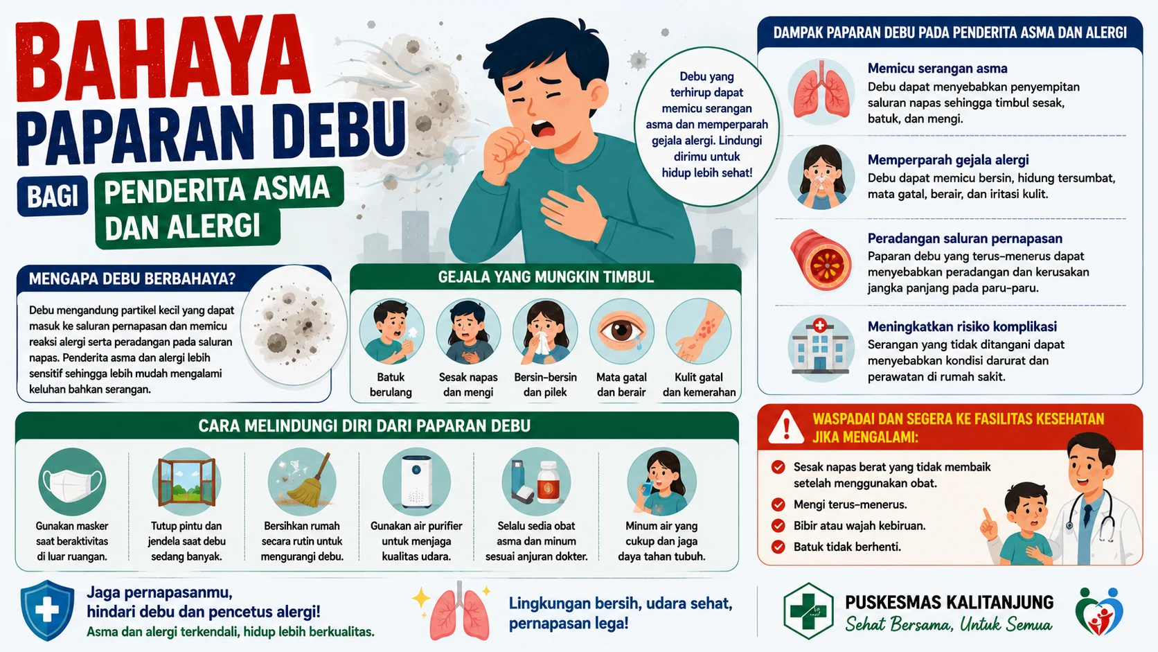 Bahaya Paparan Debu bagi Penderita Asma dan Alergi