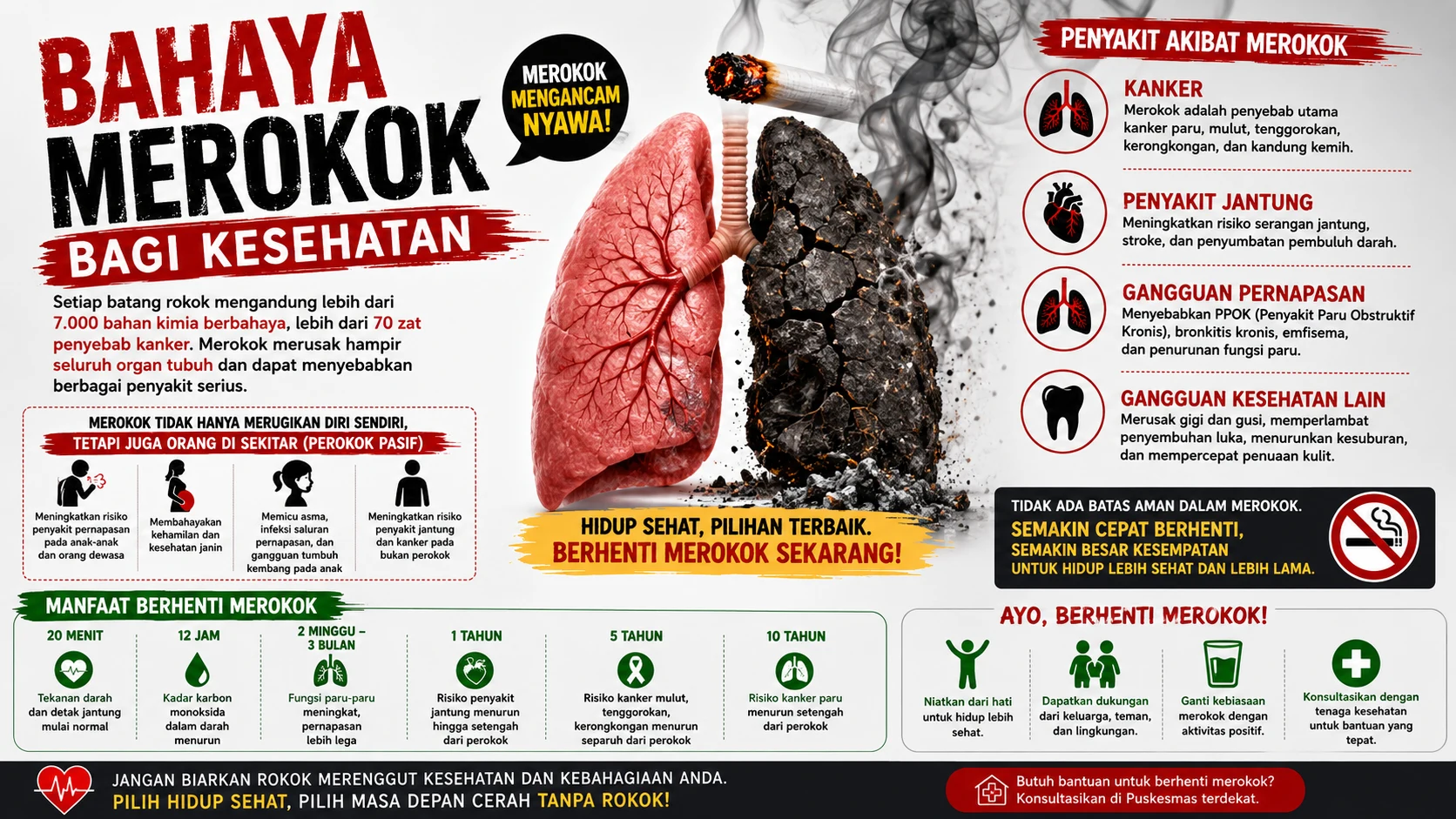 Bahaya Merokok bagi Kesehatan: Saatnya Berhenti Demi Masa Depan yang Lebih Sehat