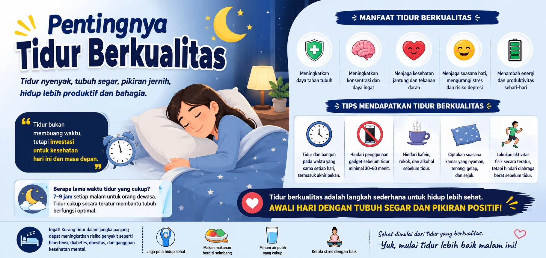 Pentingnya Tidur Berkualitas untuk Kesehatan Tubuh dan Pikiran