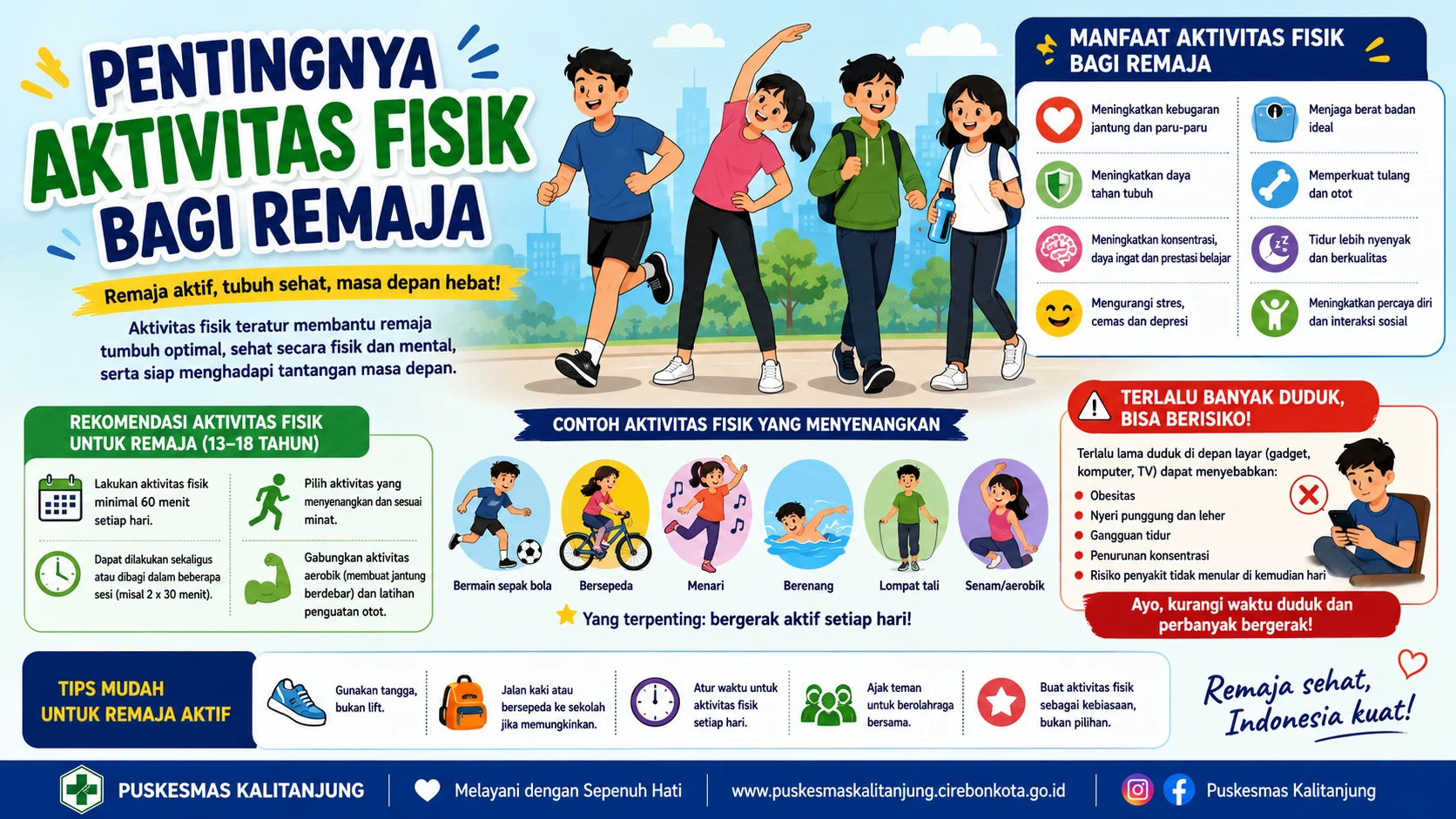 Pentingnya Aktivitas Fisik bagi Remaja