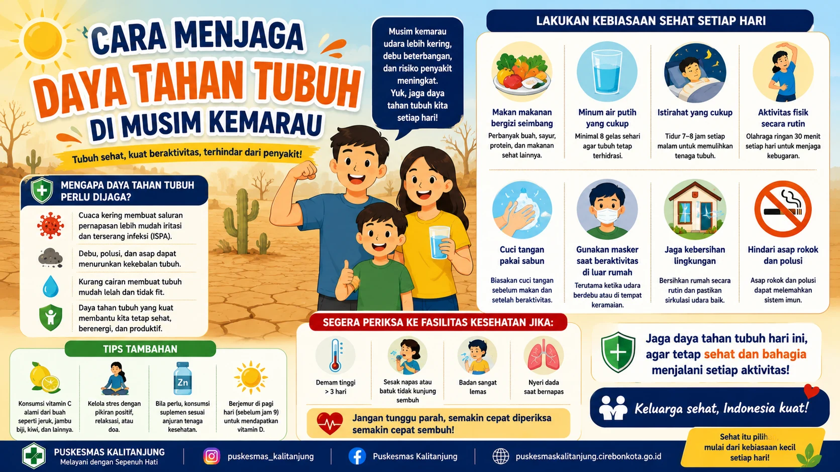 Cara Menjaga Daya Tahan Tubuh di Musim Kemarau