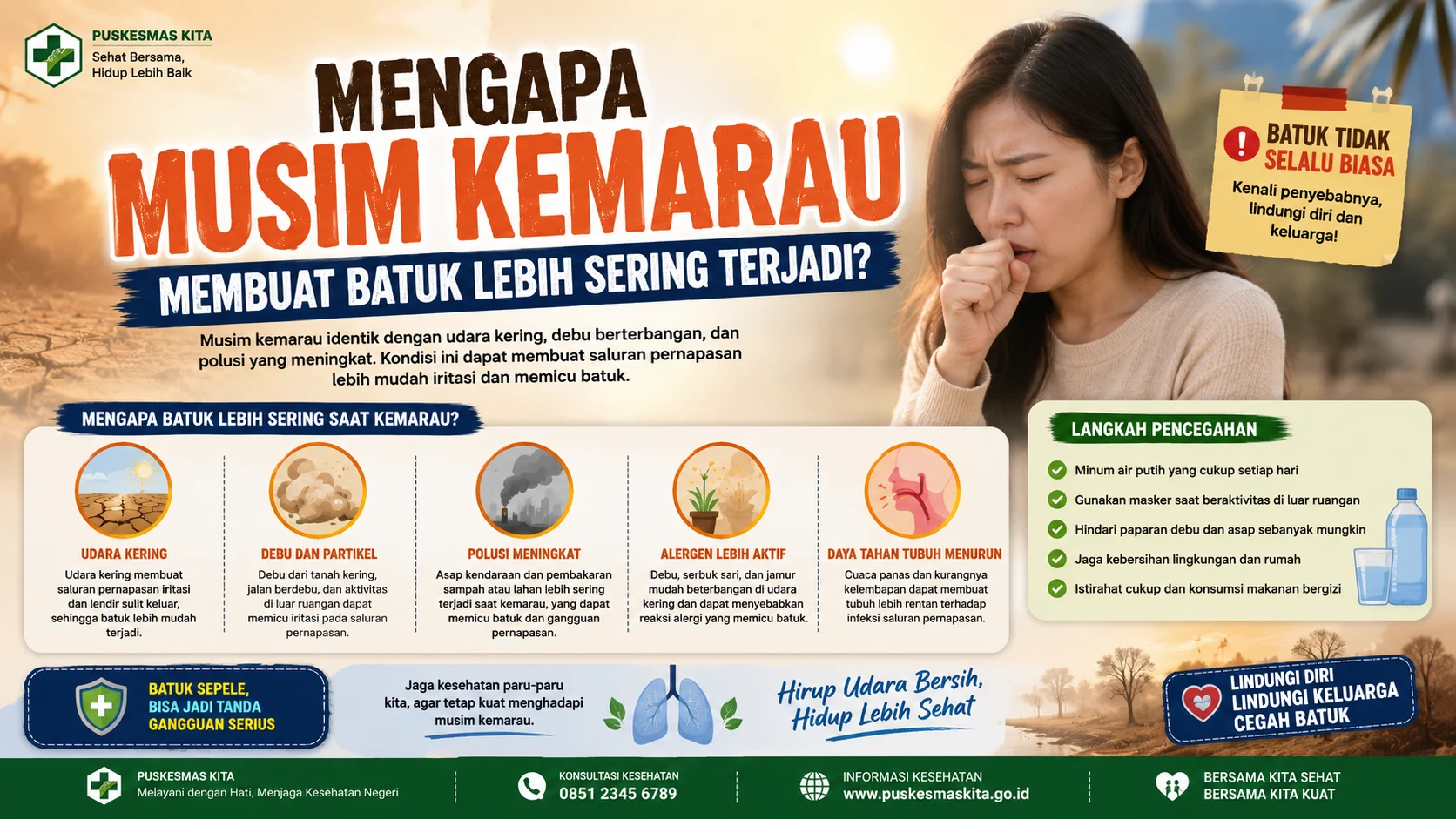 Mengapa Musim Kemarau Membuat Batuk Lebih Sering Terjadi