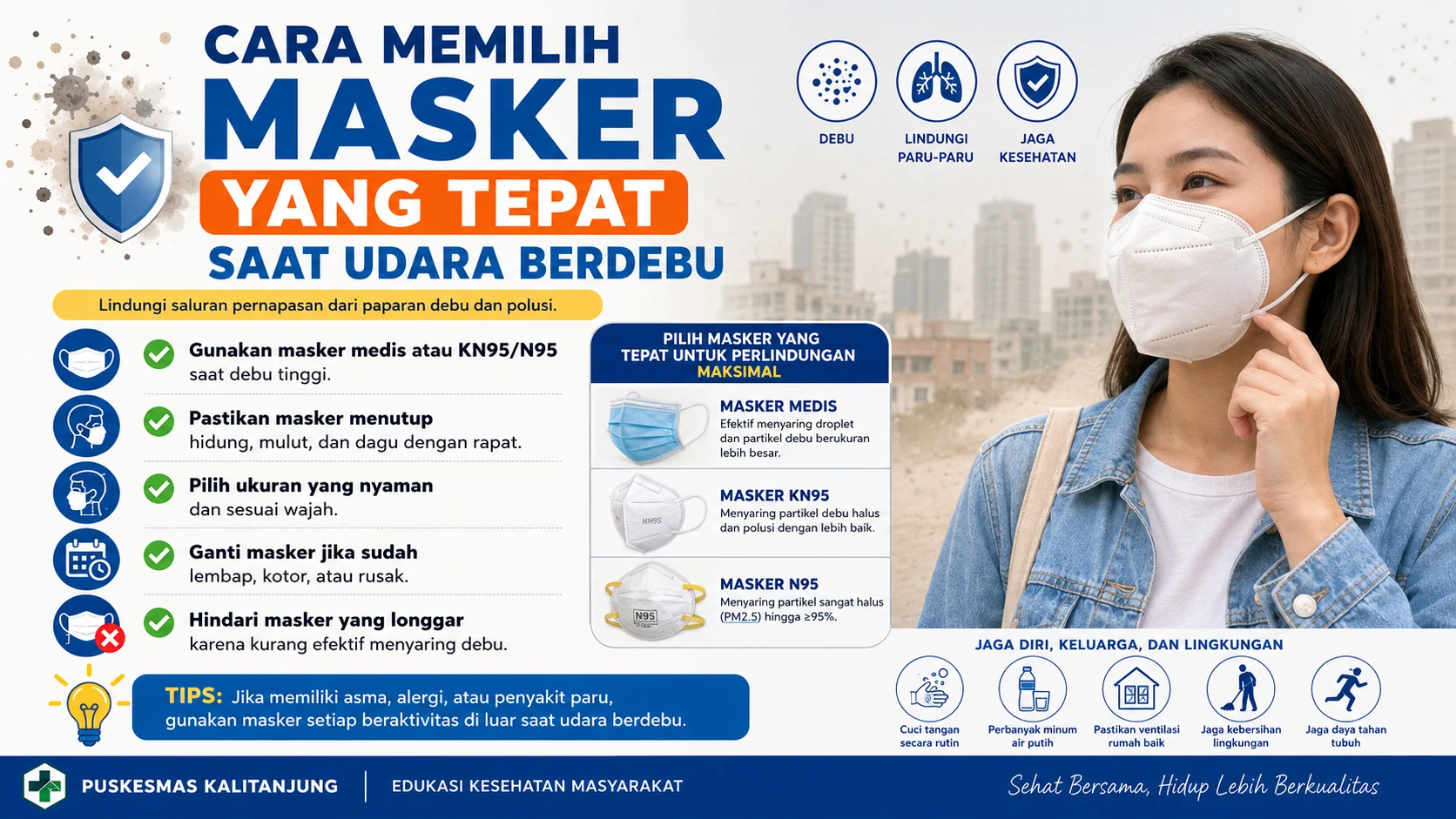 Cara Memilih Masker yang Tepat Saat Udara Berdebu