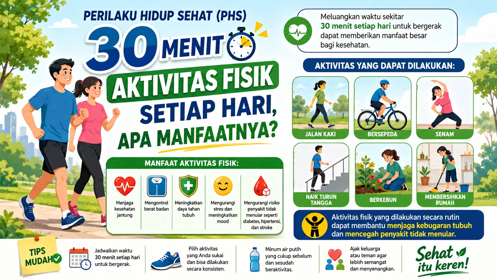 30 Menit Aktivitas Fisik Setiap Hari, Apa Manfaatnya