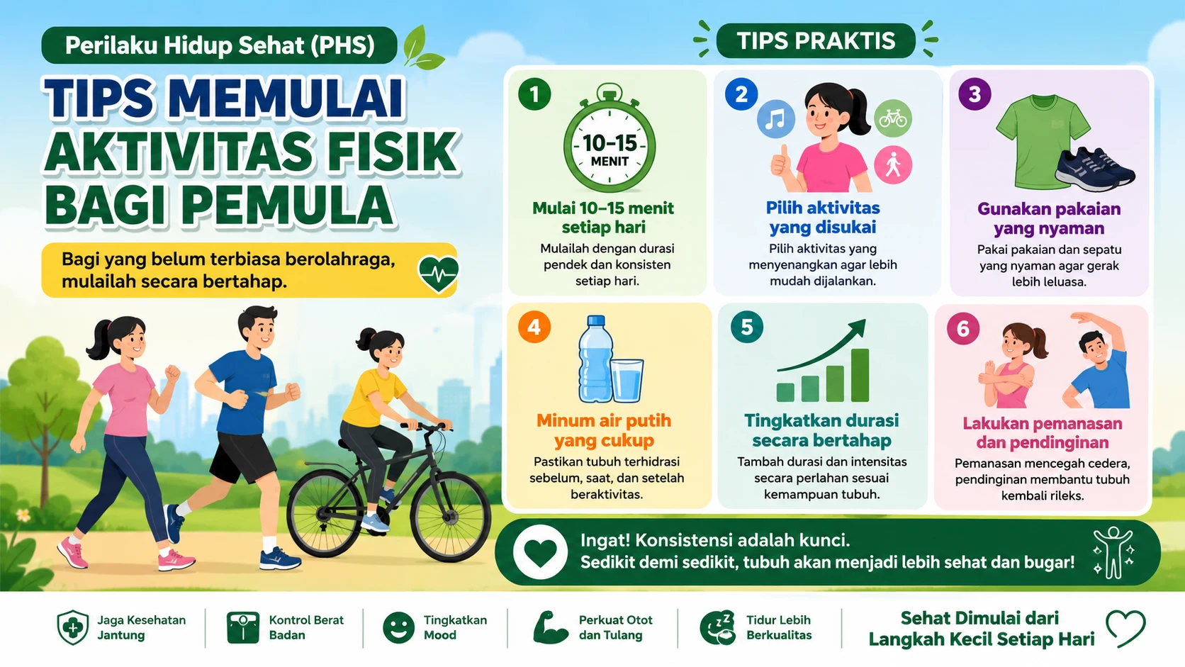 Tips Memulai Aktivitas Fisik bagi Pemula