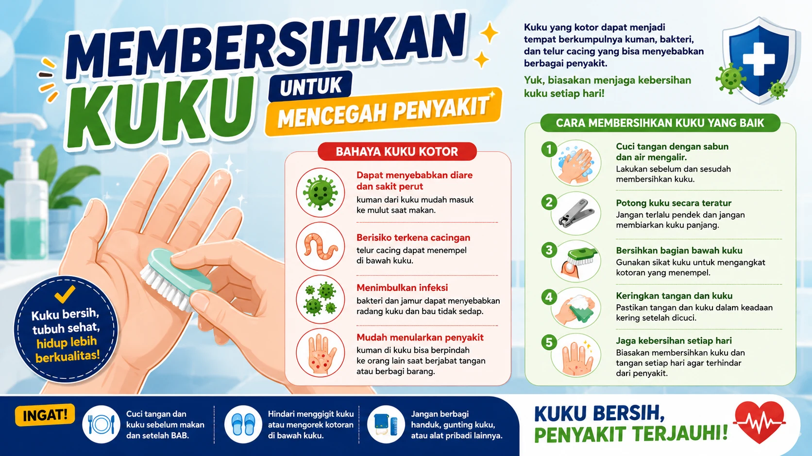 Membersihkan Kuku untuk Mencegah Penyakit, Kebiasaan Kecil dengan Manfaat Besar