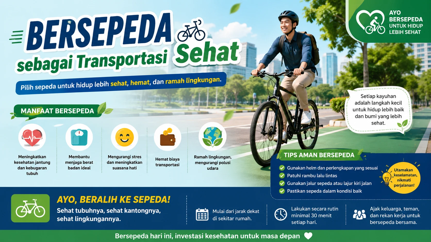 Bersepeda sebagai Transportasi Sehat: Pilihan Cerdas untuk Tubuh dan Lingkungan