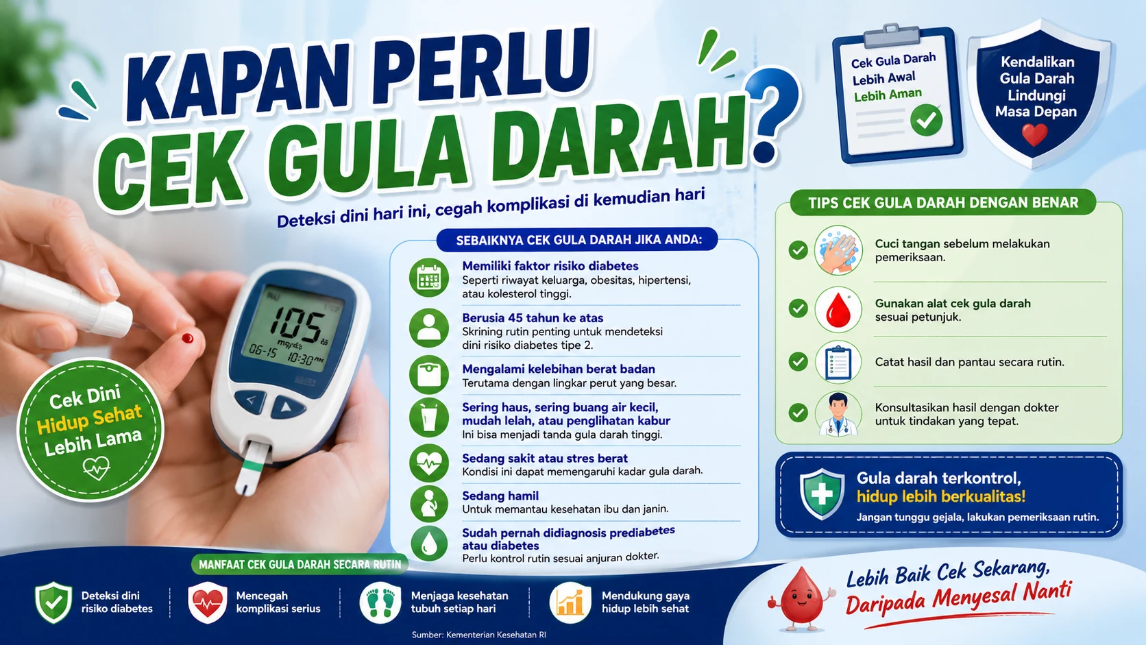 Kapan Perlu Cek Gula Darah, Kenali Waktu yang Tepat untuk Mendeteksi Diabetes Sejak Dini