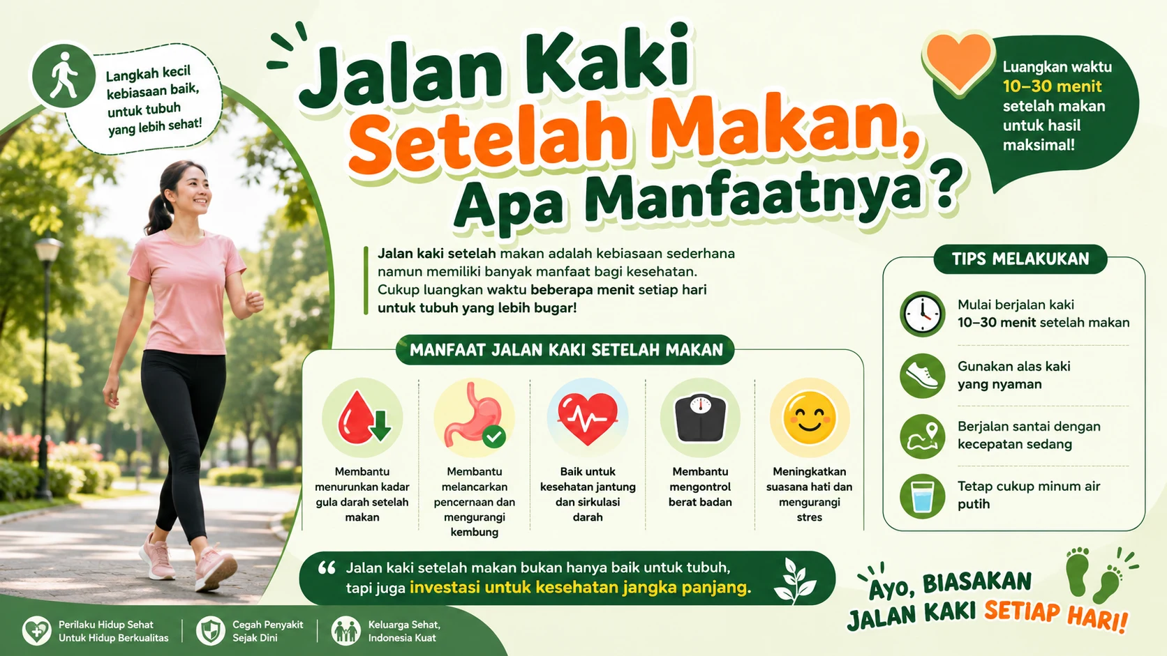 Jalan Kaki Setelah Makan, Apa Manfaatnya