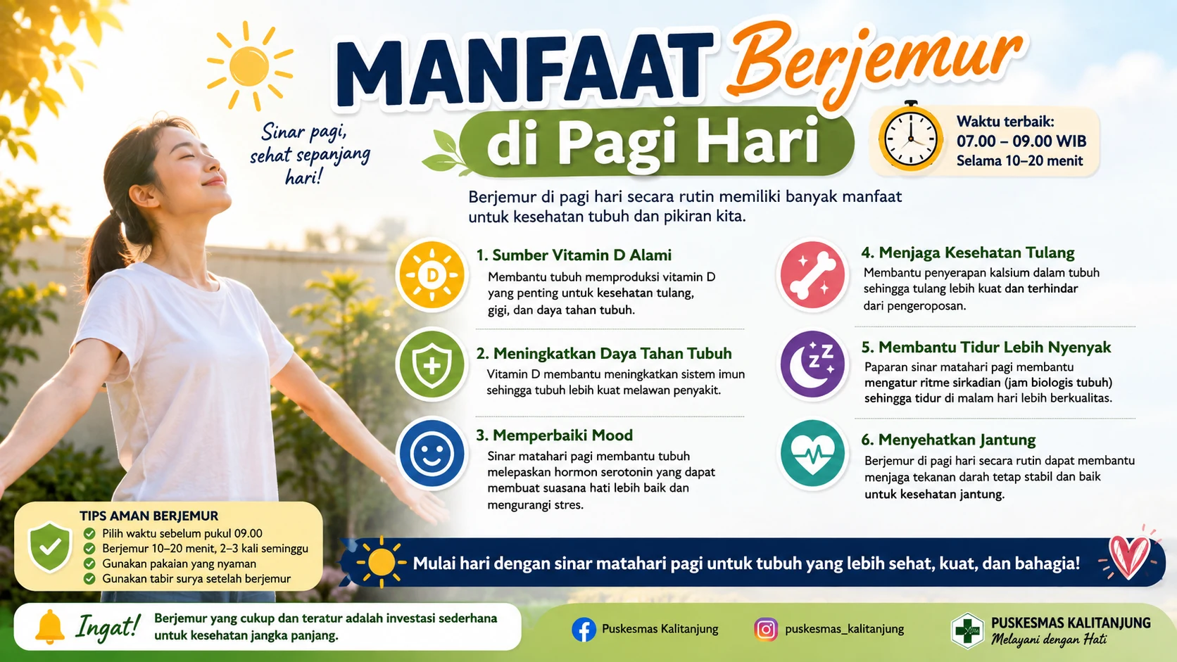 Manfaat Berjemur di Pagi Hari untuk Kesehatan Tubuh