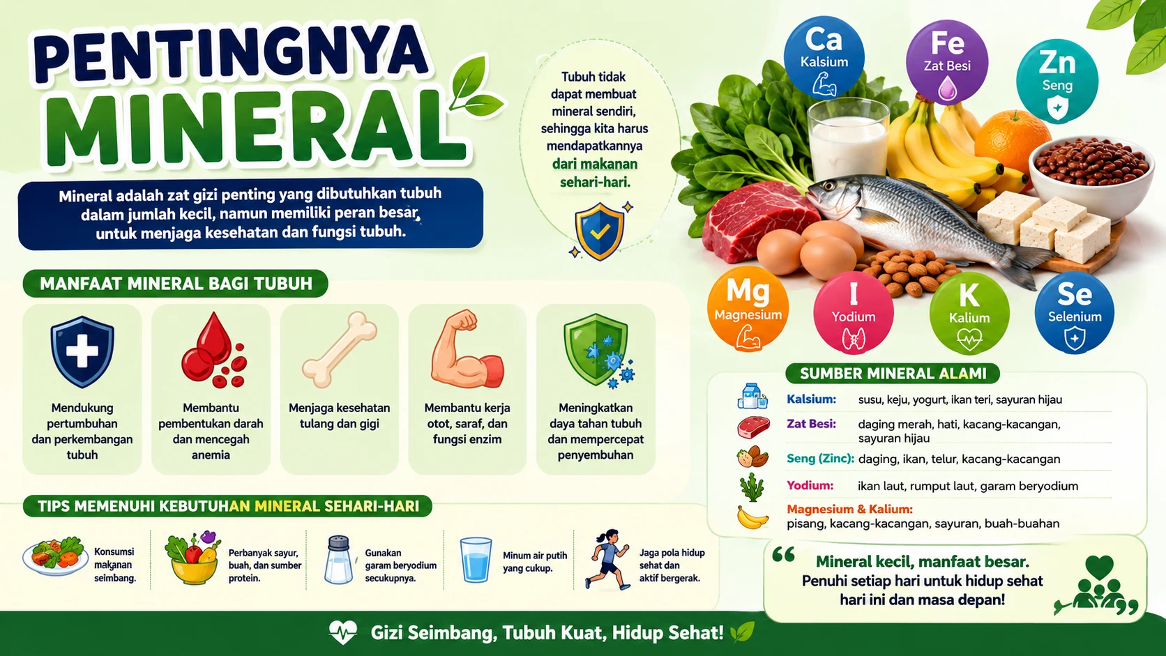 Pentingnya Mineral untuk Menjaga Tubuh Tetap Sehat