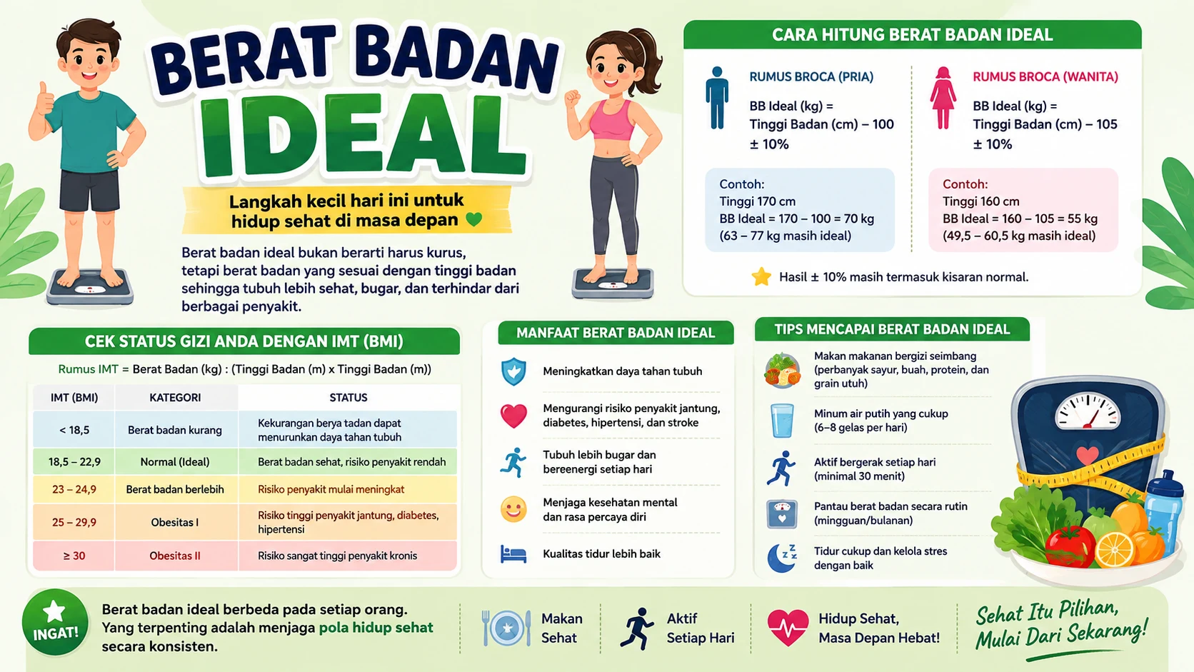 Berat Badan Ideal, Kunci Hidup Sehat dan Berkualitas