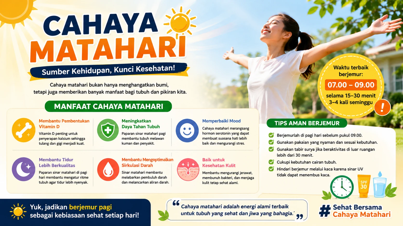 Cahaya Matahari: Sumber Alami untuk Menjaga Kesehatan Tubuh