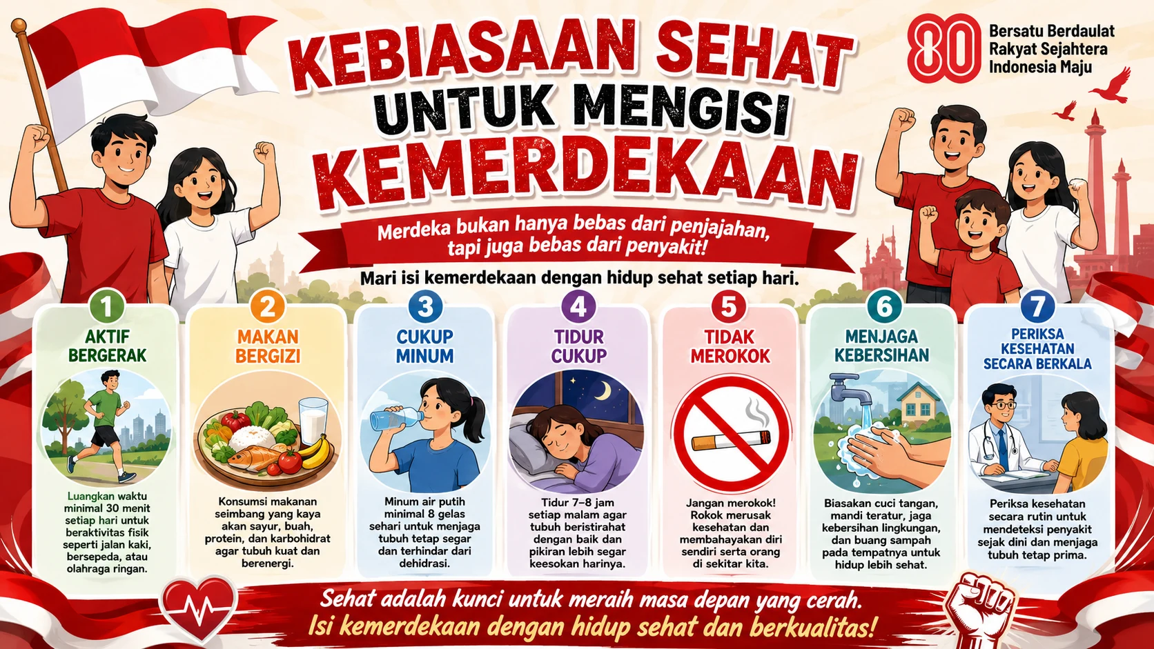 Kebiasaan Sehat untuk Mengisi Kemerdekaan